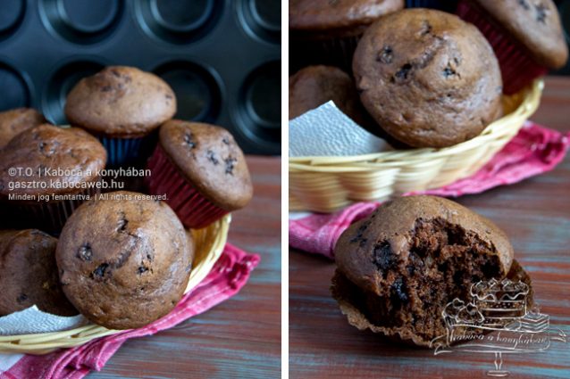 Csokis-banános muffin